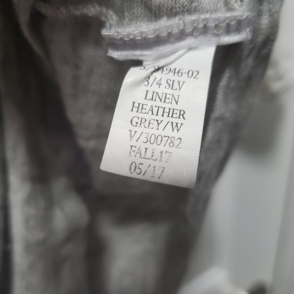 Gap Linen Three Quarter Raglan Sleeve T Shirt | Small - Picture 2 of 5